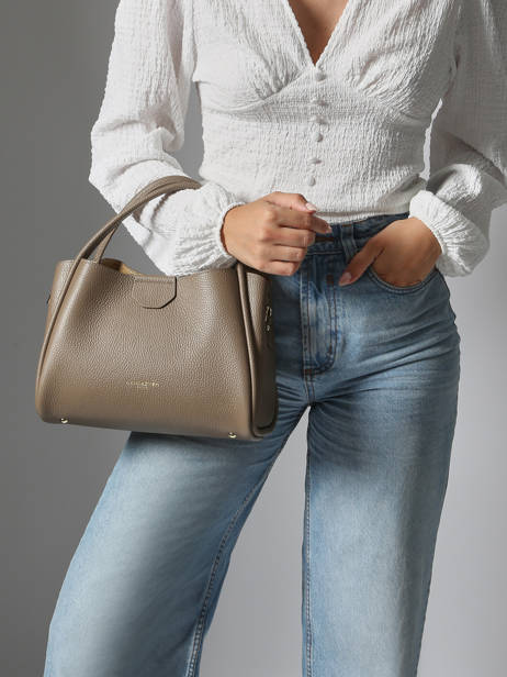 Handbag Ida Double Leather Lancaster Beige ida double 84 other view 1