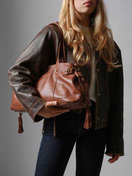 Handbag Cow Leather Basilic pepper Brown cow BCOW80 other view 1