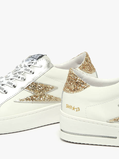 Sneakers Maya In Leather Semerdjian White women MAYA other view 3