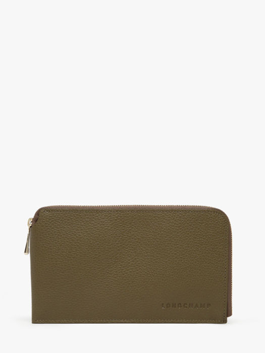 Longchamp Le foulonné Clutches Green