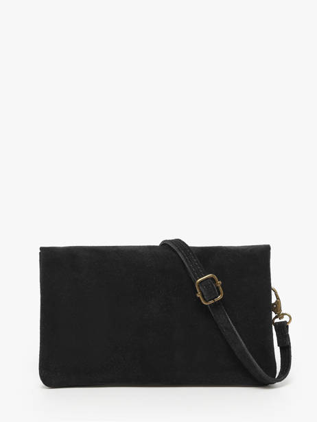 Shoulder Bag Velvet Leather Milano Black velvet VE23067 other view 4