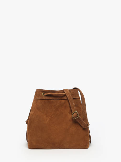 Crossbody Bag Velvet Leather Milano Brown velvet VE241116 other view 4