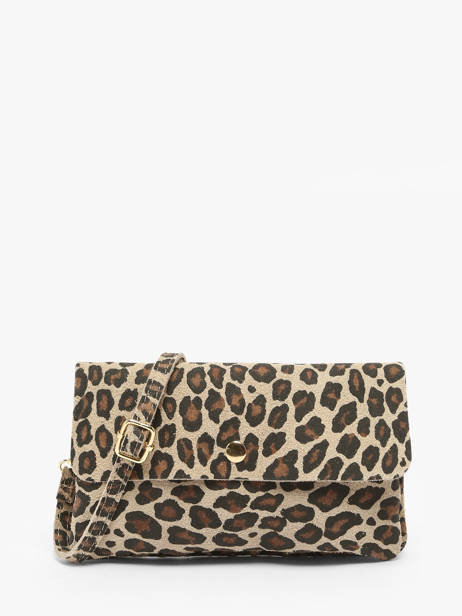 Sac Bandoulière Velvet Leopardo Cuir Milano Multicolore velvet leopardo VL23067