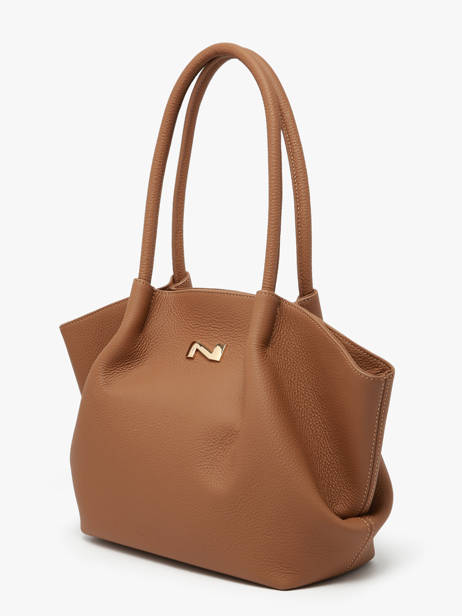 Sac Porté épaule Galatée Cuir Nathan baume Marron nymphea 3 vue secondaire 2