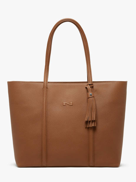 Sac Porté épaule Nathan Cuir Nathan baume Marron nathan 1