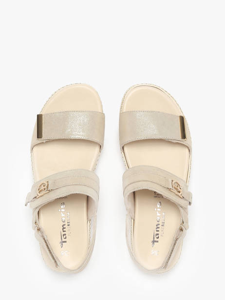 Sandals In Leather Tamaris Gold women 44 other view 3