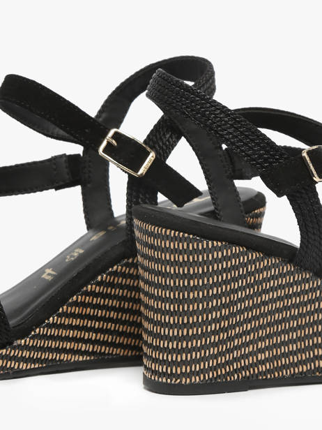 Wedge Sandals In Leather Tamaris Black women 44 other view 2