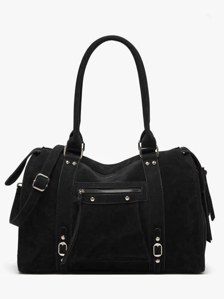 Shoulder Bag Velvet Miniprix Black velvet F7509