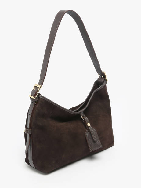 Sac Porté épaule Velvet Caviar Cuir Milano Marron velvet caviar VC250610 vue secondaire 2