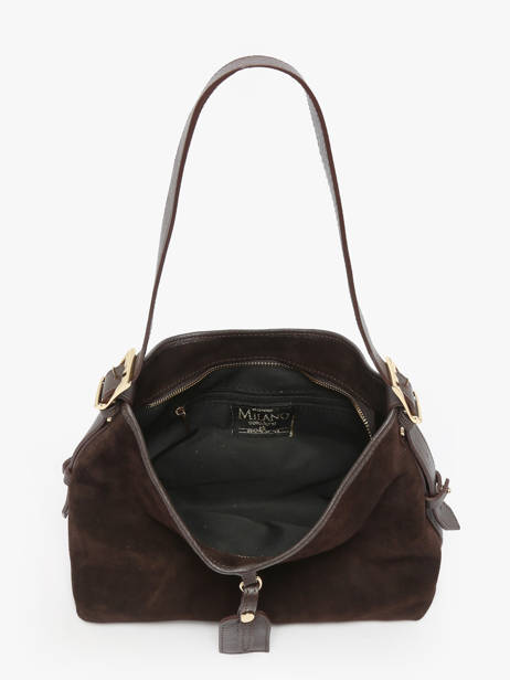 Sac Porté épaule Velvet Caviar Cuir Milano Marron velvet caviar VC250610 vue secondaire 3