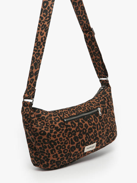 Recycled Cotton Mini Charlot Crossbody Bag Rivedroite Blue wild tribe MCHARWIL other view 2