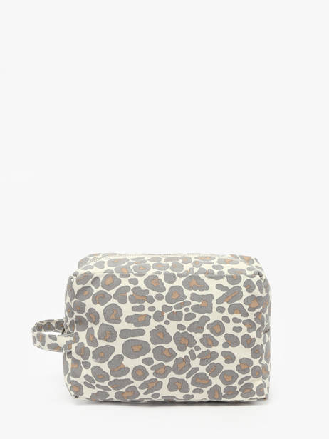 Recycled Cotton Tournelles Xl Zipped Pouch Rivedroite Gray into the wild TOURNINT other view 2