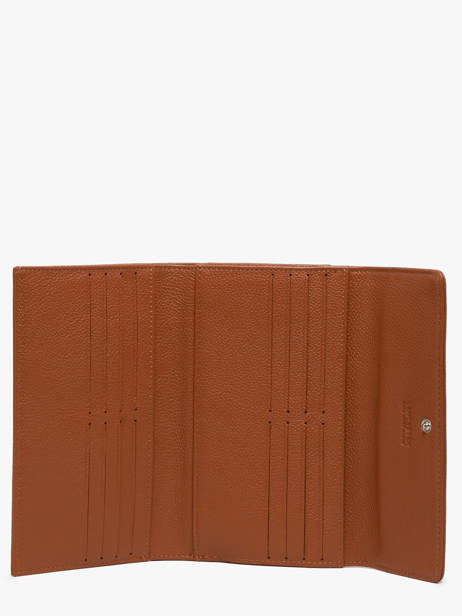 Leather Wallet Foulonné Pia Lancaster Brown foulonne pm 22 other view 1