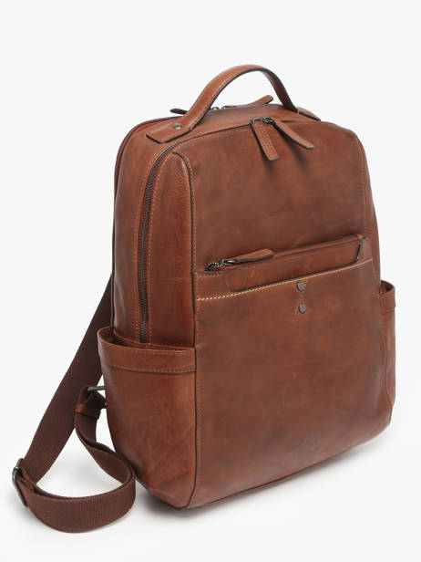 Backpack Basilic pepper Brown traveler BTRA10 other view 2