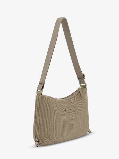 Crossbody Bag Skara Small Cord Kapten and son Green cord SC other view 2