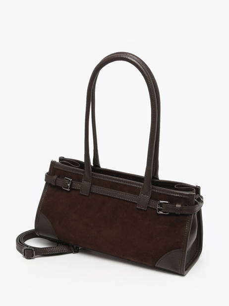 Sac Porté épaule Velvet Caviar Cuir Milano Marron velvet caviar VC25062 vue secondaire 2