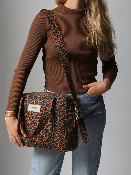 Recycled Cotton Mini Darcy Satchel Rivedroite Blue wild tribe MDARCWIL other view 1