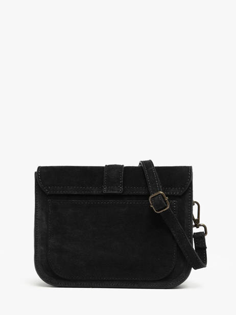 Shoulder Bag Velvet Leather Milano Black velvet VE25063 other view 3