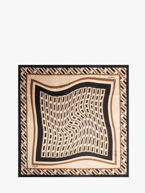 Scarf Lancel Brown charms A13497