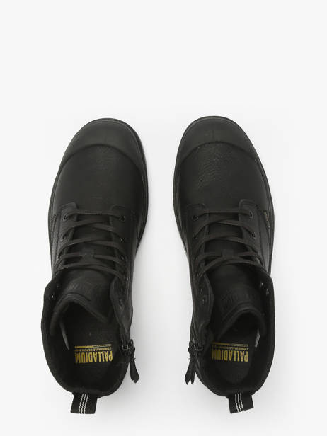 Pampa Zip Boots In Leather Palladium Black men 76888008 other view 4