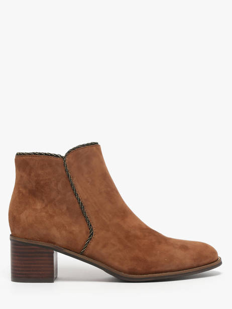 Heeled Boots Tiglon In Leather Mam'zelle Brown women CSIUY48