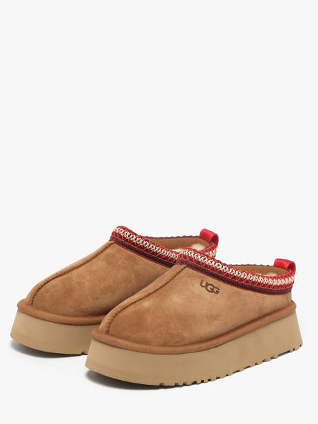 Chaussons Plateforme Tazz Ii En Cuir Ugg Beige women 1174471 vue secondaire 2