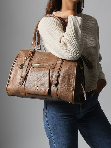 Shoulder Bag Bride Lulu castagnette Brown bride ZAVIER other view 1