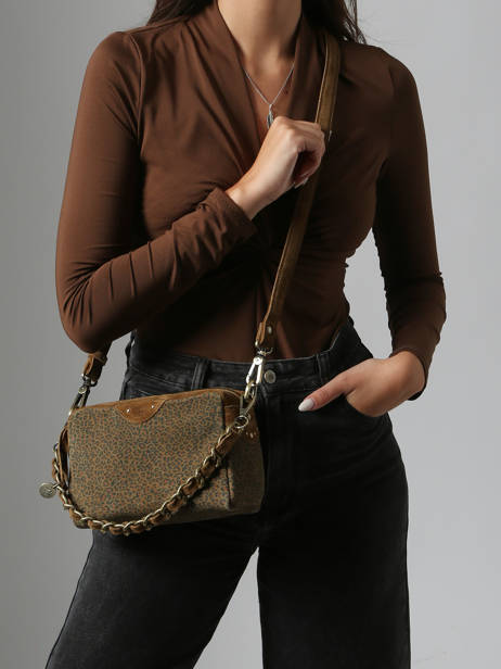 Shoulder Bag Vintage Mila louise Brown vintage 23673PA other view 1