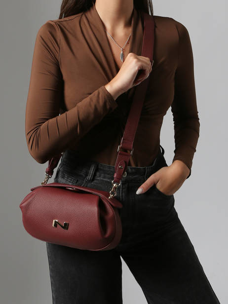 Crossbody Bag Nymphea Leather Nathan baume Red nymphea 2 other view 1