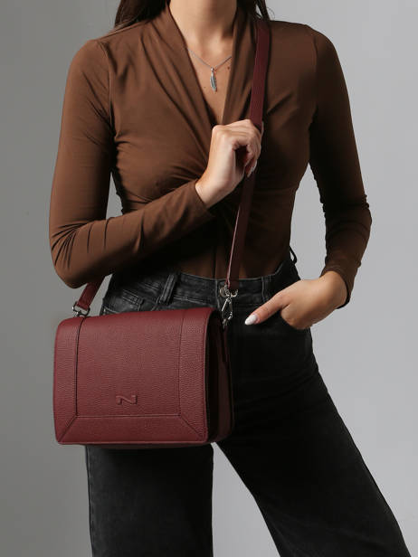 Leather Rotterdam Crossbody Bag Nathan baume Red mondrian 3 other view 1