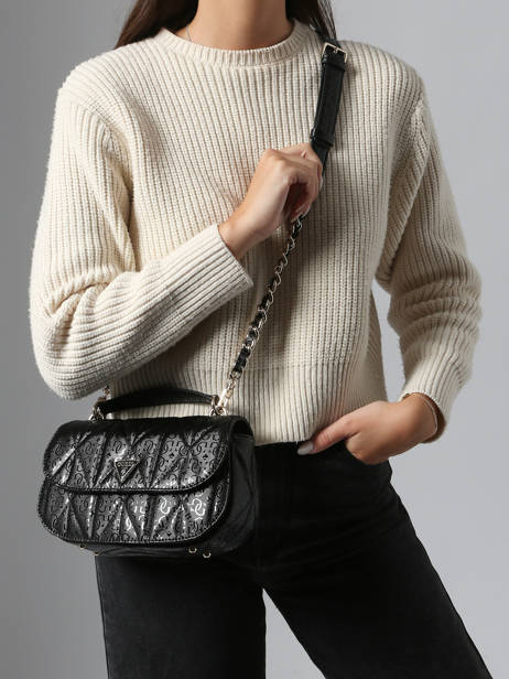 Shoulder Bag Aldina Guess Black aldina GG966320 other view 1