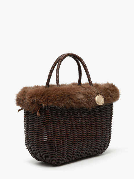 Shopping Bag Doudou Le voyage en panier Brown doudou M other view 2