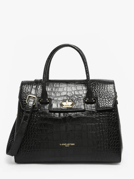 Handbag Exo Leather Lancaster Black exo 85