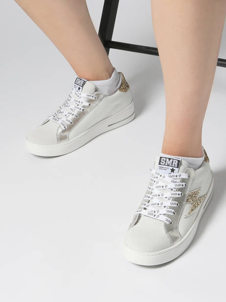 Sneakers Maya In Leather Semerdjian White women MAYA other view 1