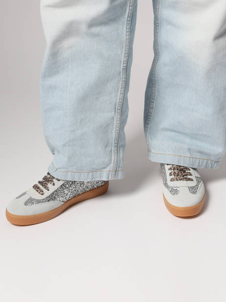 Sneakers Berlin In Leather Victoria Silver women 1126223 other view 1