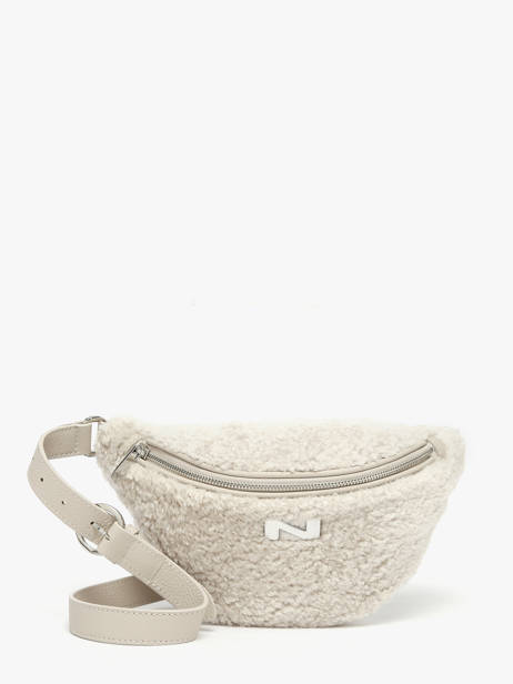 Leather Shearling Large Derby Winter Belt Bag Nathan baume Beige n city S