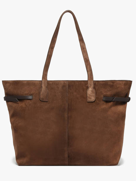Leather Marceau Tote Bag Nat et nin Brown vintage MARCEAU other view 4