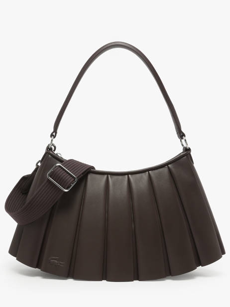 Shoulder Bag Lenglen Leather Lacoste Brown lenglen NU5176DP