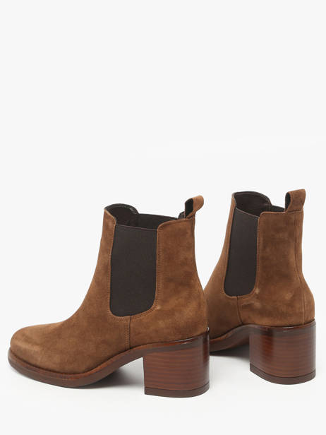 Heeled Boots In Leather Alpe Brown women 55311103 other view 2