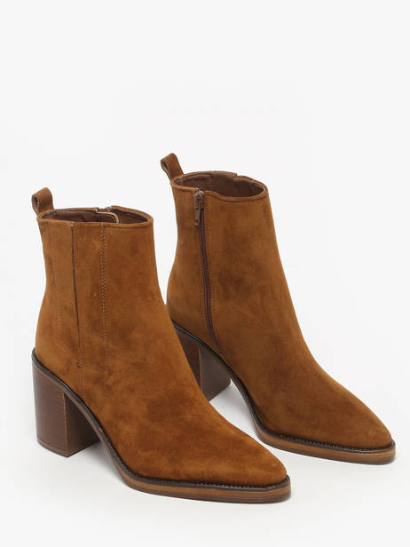 Heeled Boots In Leather Alpe Brown women 54511101 other view 1