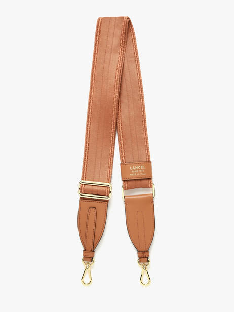 Leather And Nylon Bcbg Shoulder Strap Lancel Brown bcbg A13978