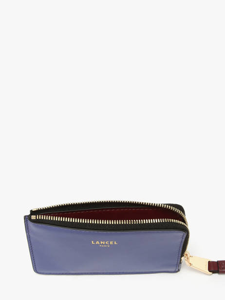 Leather Origami Card Holder Lancel Blue origami A13422 other view 1