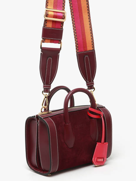 Suede Leather Mini Bcbg Bowling Bag Lancel Violet bcbg A13692 other view 2