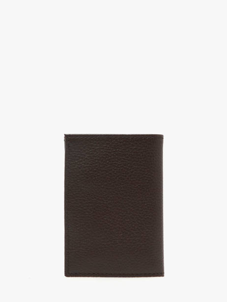 Leather Cardholder Madras Etrier Brown madras EMAD013 other view 2
