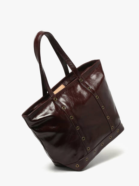 Medium Leather Le Cabas Shoulder Bag Vanessa bruno Brown cabas cuir 82V40378 other view 2