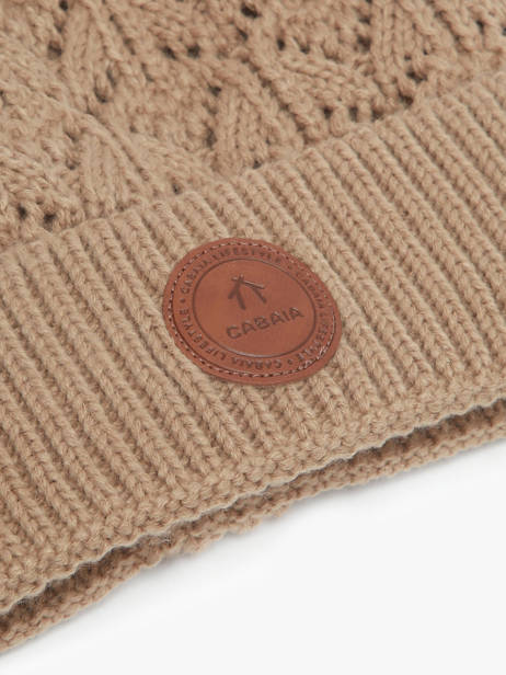 Beanie Cabaia Brown hats PEGUCLUB other view 1