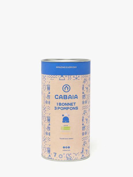 Hat With Removable Pompom Cabaia Beige hats MOSCOWMU other view 2