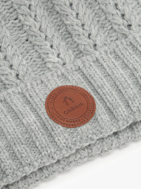 Hat With Removable Pompom Cabaia Gray hats MOSCOWMU other view 1