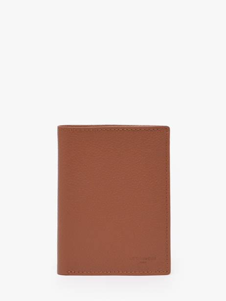 Wallet Leather Le tanneur Brown charles TCHA3311