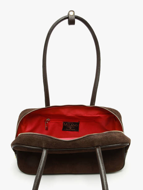 Shoulder Bag Velvet Caviar Milano Brown velvet caviar VC25093 other view 3